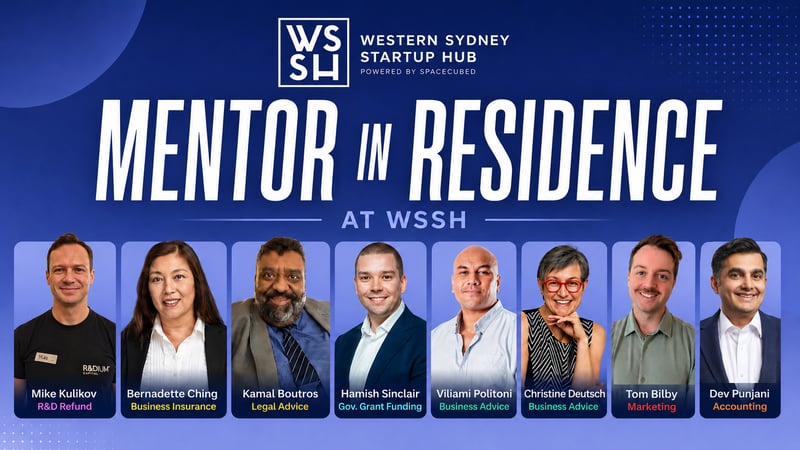 Meet Our Mentors in Residence: Free Expert Sessions at the Western Sydney Startup Hub