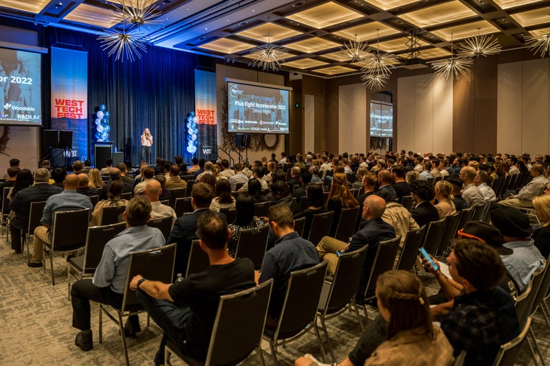 Crowd at Demo Night 2022, at The Westin in Perth
