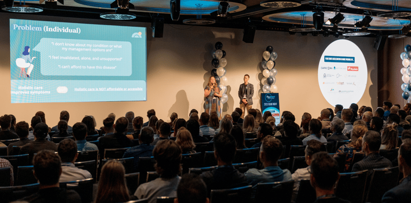 Matilda Health pitching at Plus Eight Demo Night