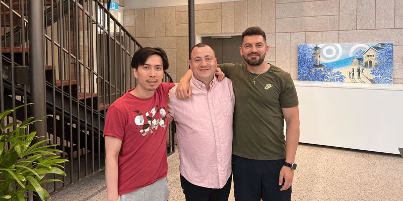 Western Sydney Startup Hub members Tommy Dam, Michael Schepis & Alan Jan