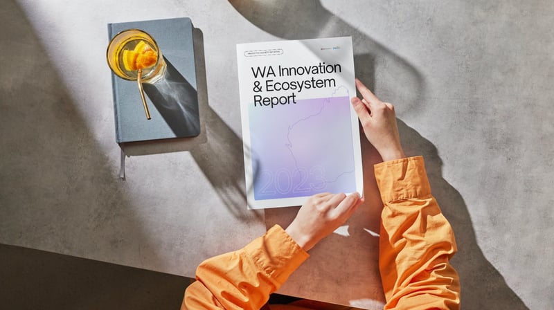 Mockup of WA Innovation & Ecosystem Report