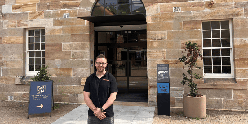 Matt Ainsworth at Western Sydney Startup Hub, powered by Spacecubed