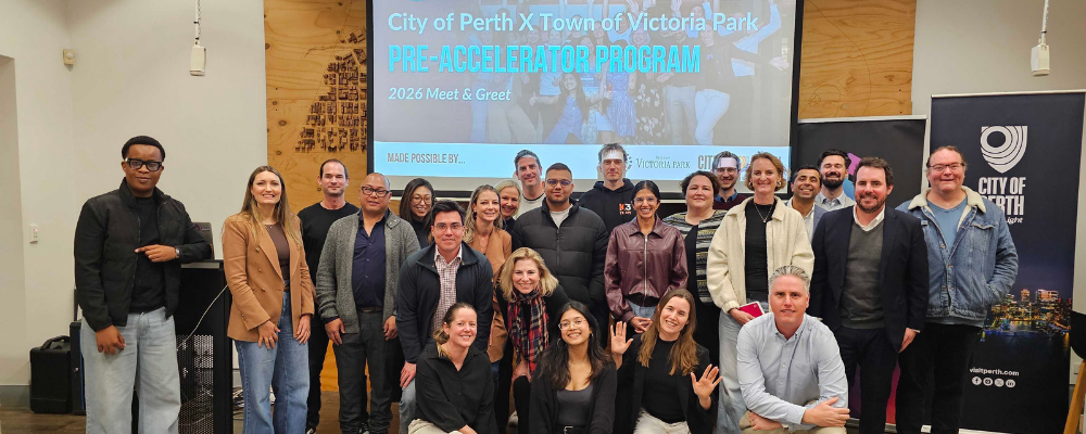 2026 City of Perth Plus Eight Pre-Accelerator cohort of 21 emerging entrepreneurs
