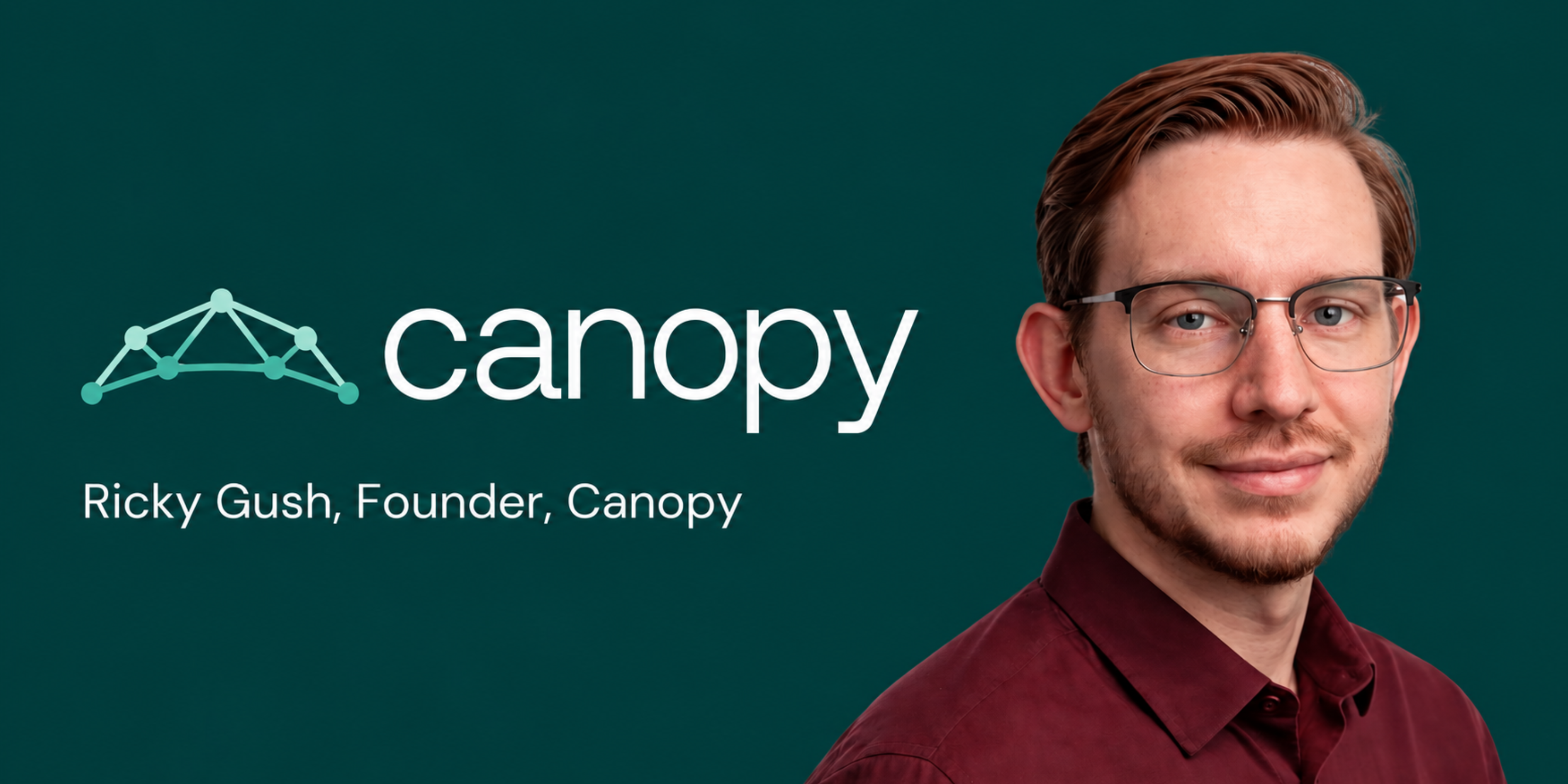 Ricky Gush, founder of Canopy and City of Perth Plus Eight Pre-Accelerator participant